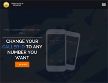 Tablet Screenshot of freecalleridspoofing.com